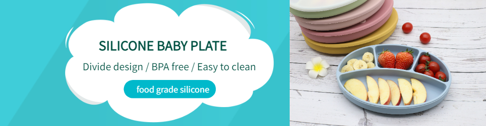 silicone baby plate