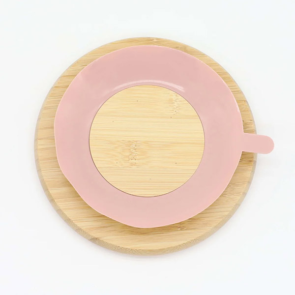 Bamboo Bowl With Suction Silicone Baby Feeding Bowl High Quality