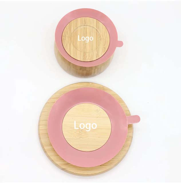 Bamboo Silicone Baby Plates Bowl Wholesale YSC Custom Logo