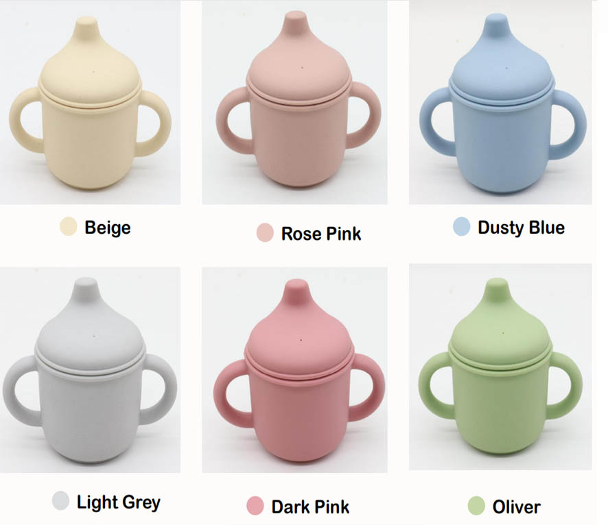 Silicone Baby Sippy Cup ,Trainer Cup for Infant Easy to Clean