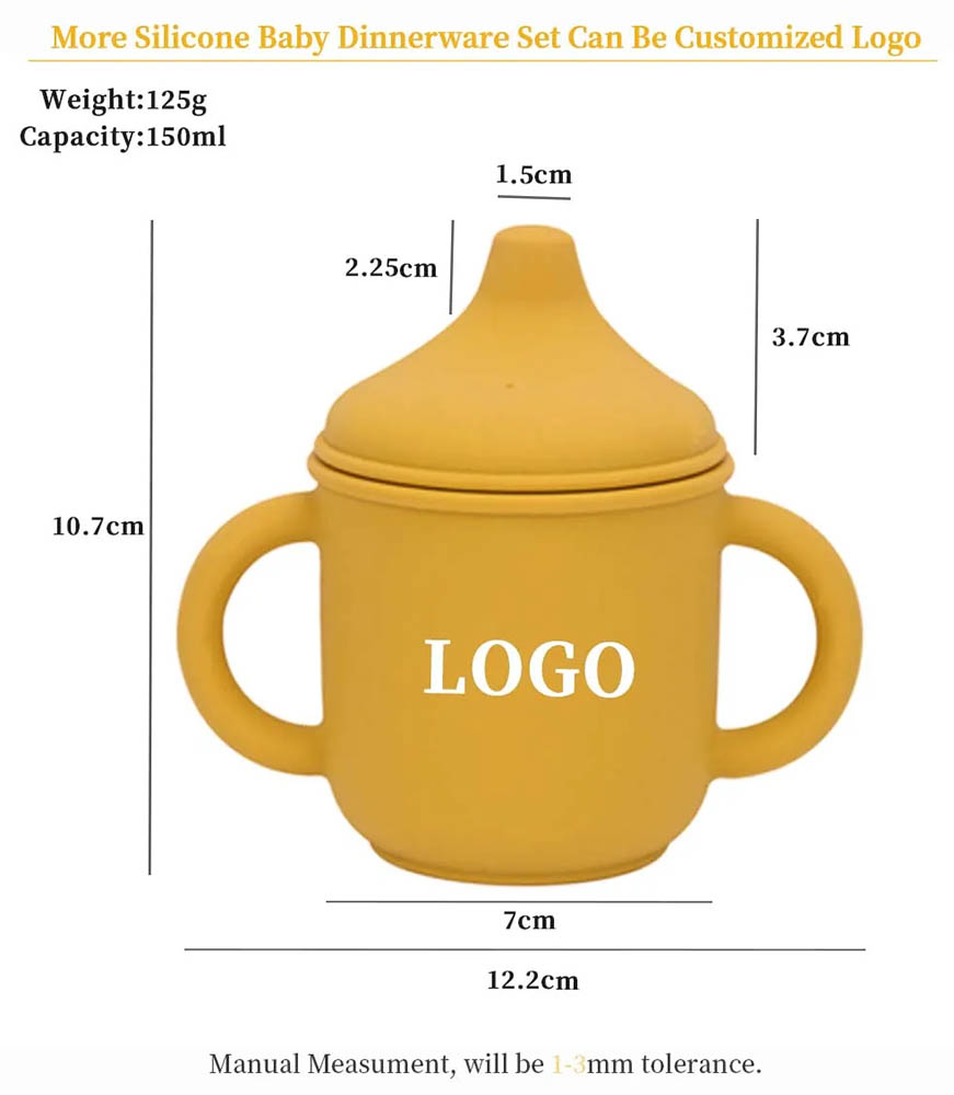 Silicone Baby Slow Flow Pacifier Cup ,Trainer Cup for Infant Personalized
