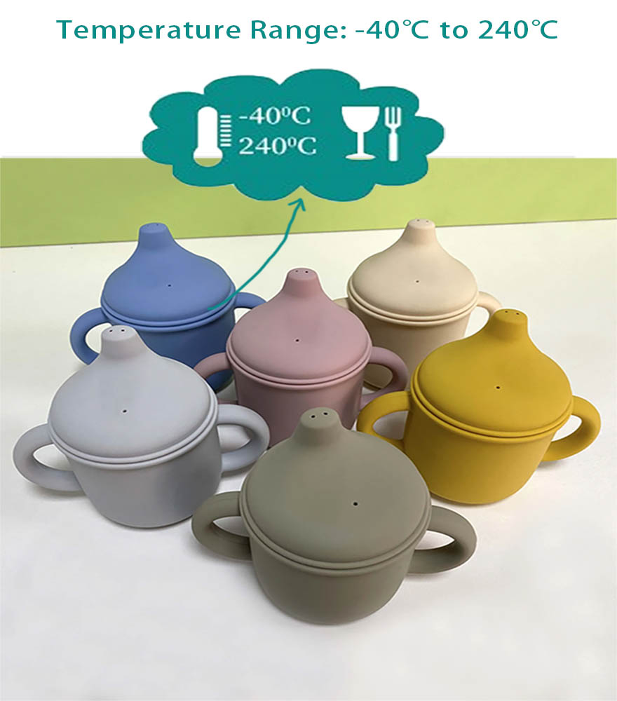 Silicone Baby Slow Flow Pacifier Cup,Trainer Cup for Infant Custom