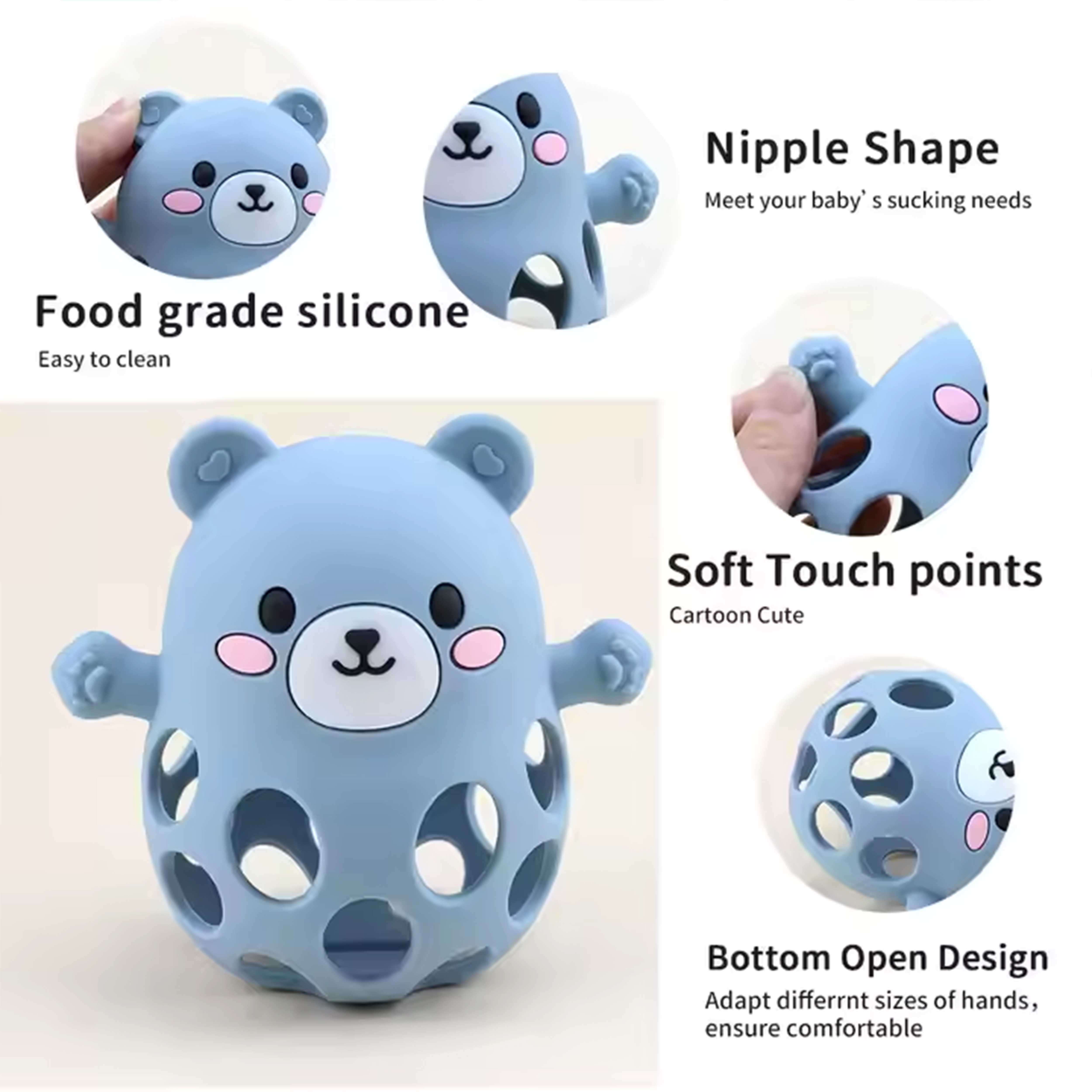 Silicone Baby Teether Baby Teething toys Details 4