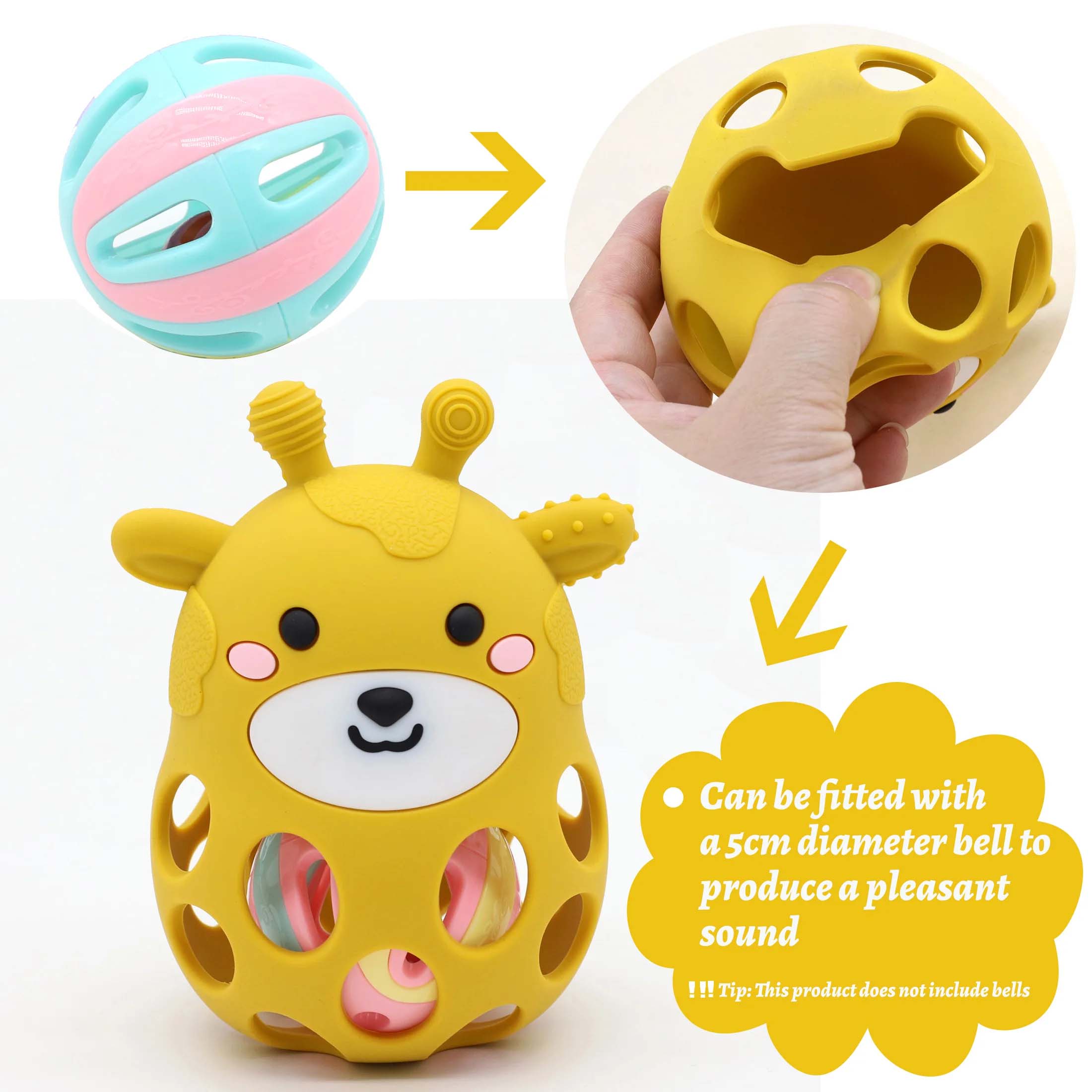 Silicone Newborn Infant Teether Baby Teething Toys Animal Shape Detail 7