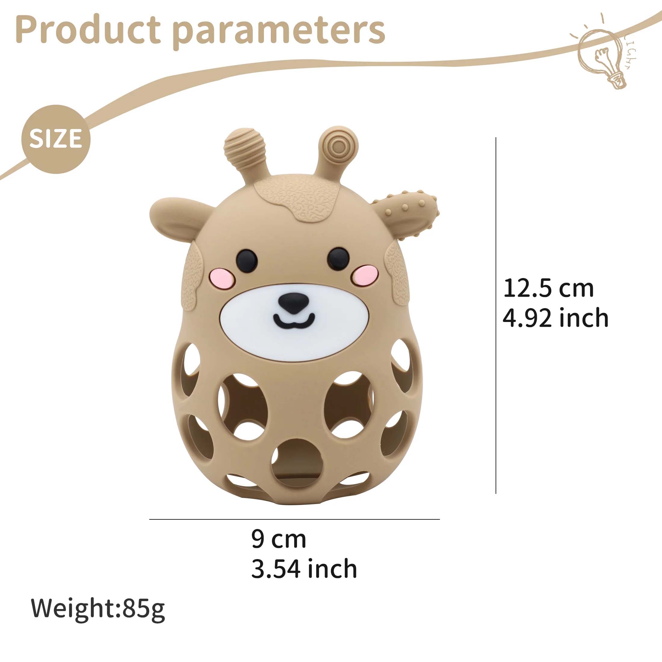 Silicone Newborn Infant Teether Baby Teething Toys Animal Shape Detail