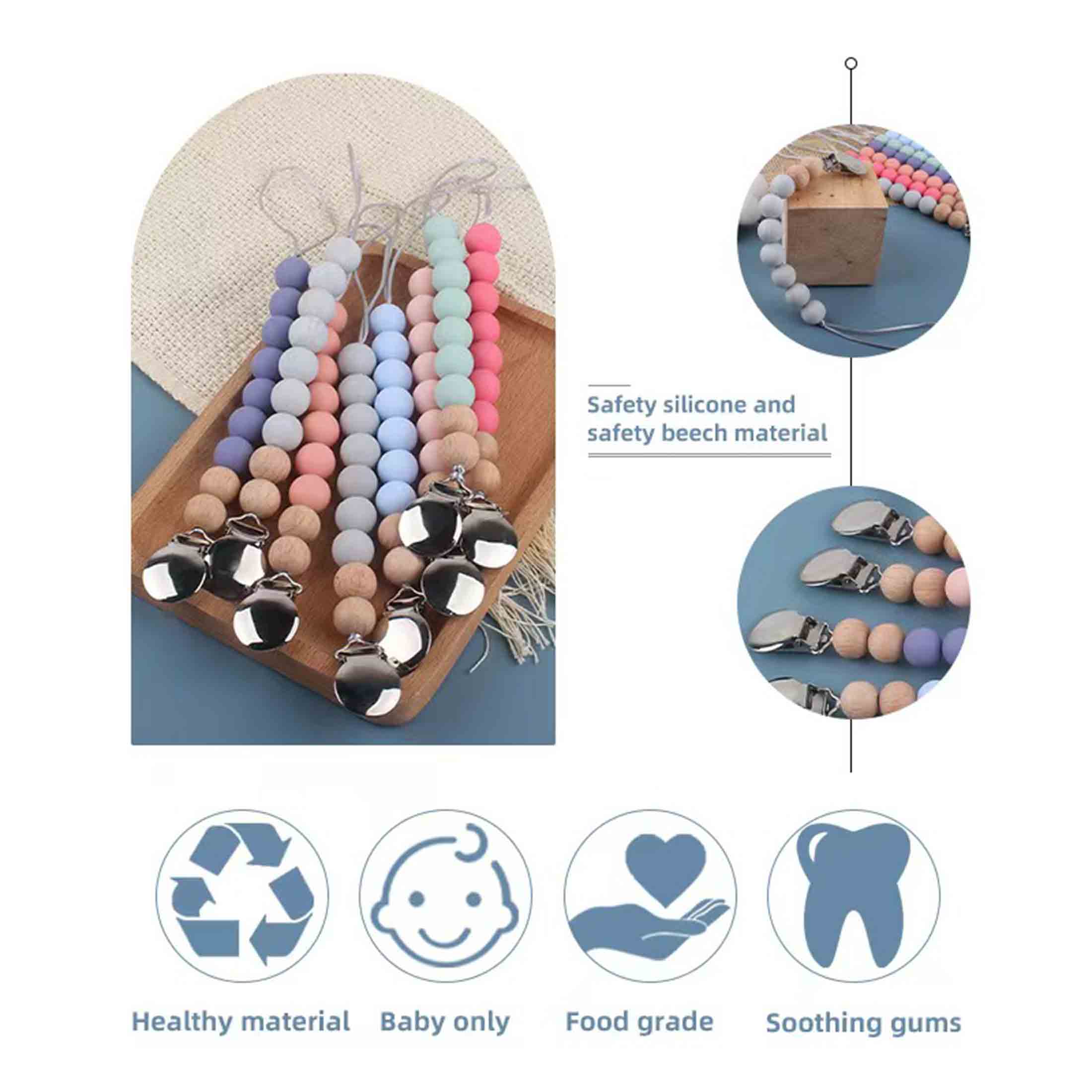 Silicone Nipple Chain Baby Friendly Wholesale