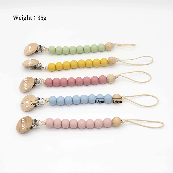 Silicone Nipple Chain Baby Teething Friendly