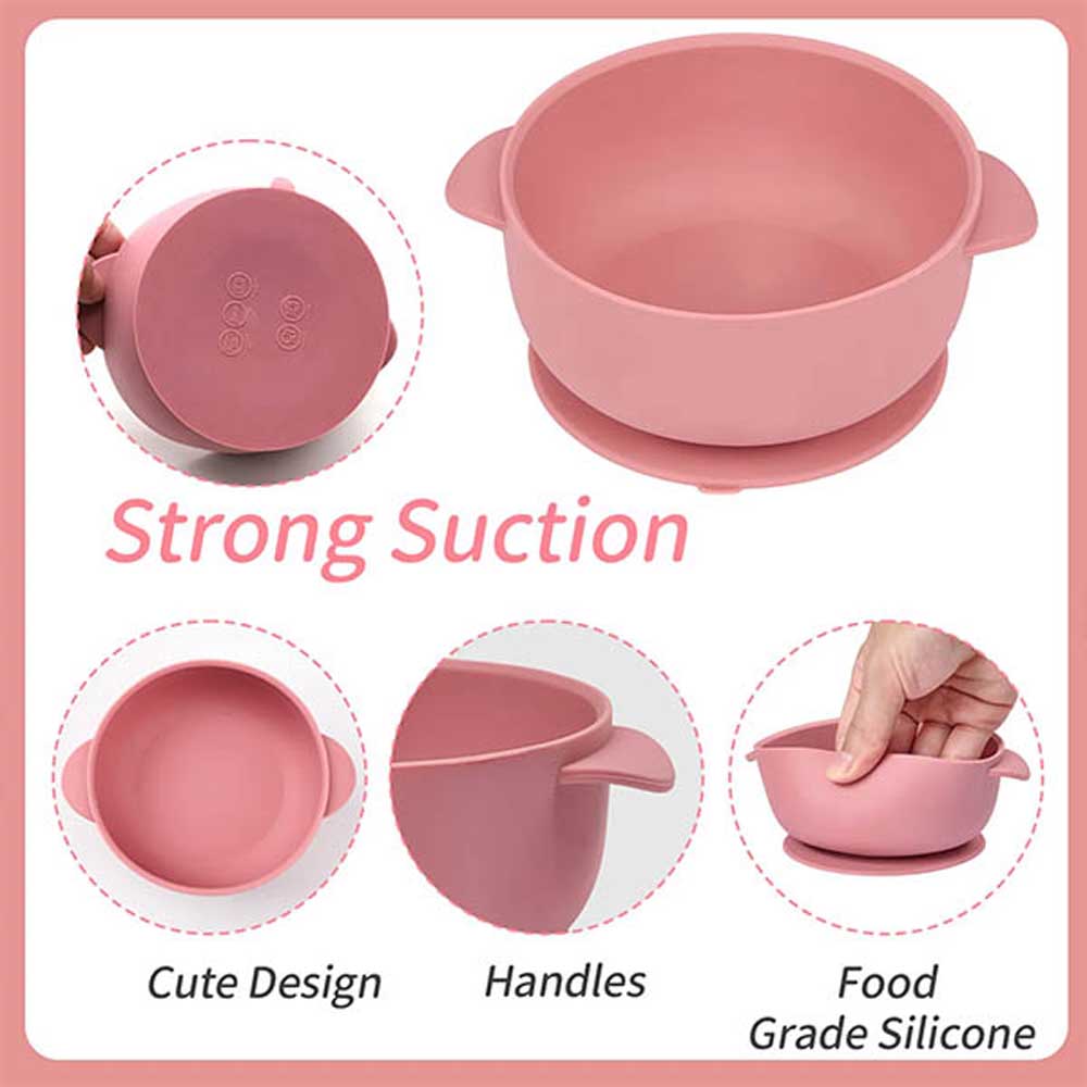 Suction Silicone Bowl Silicone Baby Feeding Bowl Food Grade Silicone