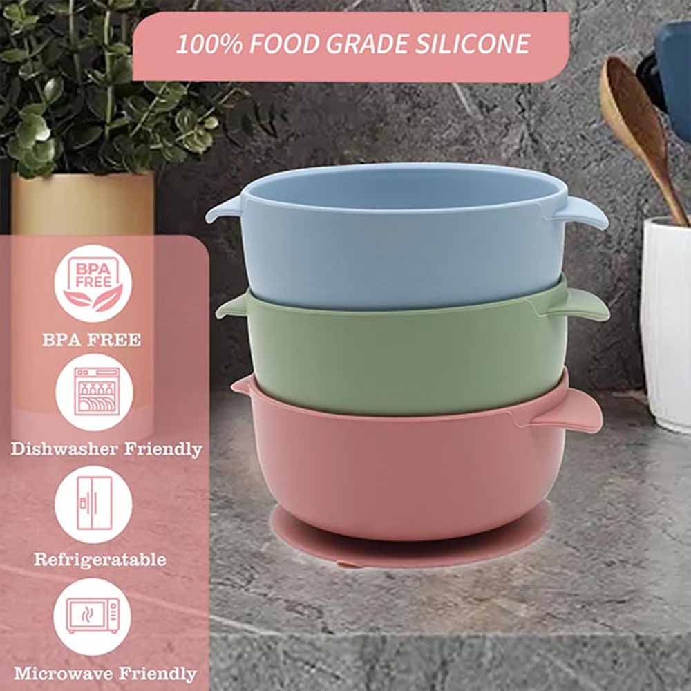 Suction Silicone Bowl Silicone Baby Feeding Bowl Microwave Safety