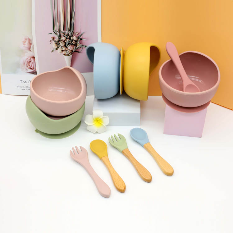 Suction Bowls For Baby - Bowls With Handle And Lid,food Grade Food  Container With Straw, Snack Bowls, Baby Feeding Utensils