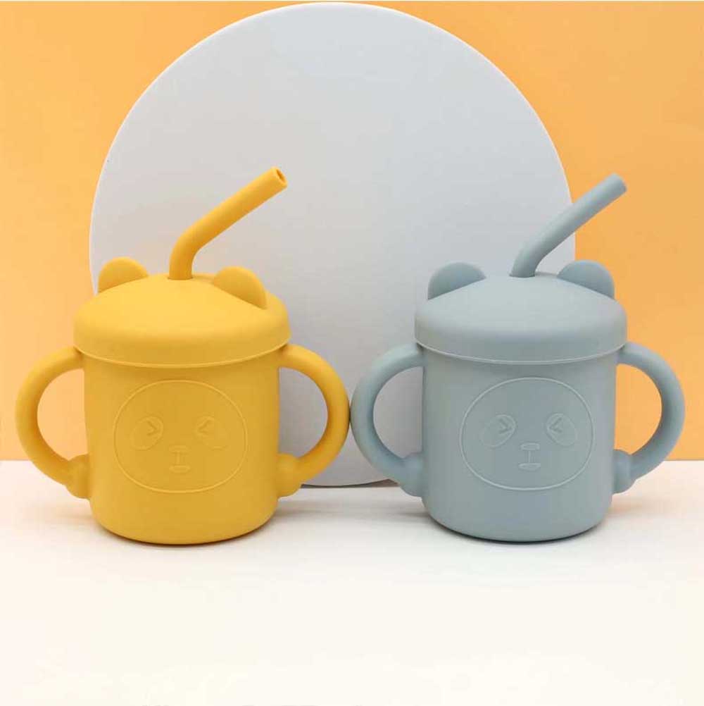 baby-friendly leakproof cup with cute animal design dishwasher safety