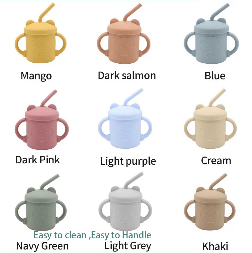 baby-friendly leakproof cup with cute animal design