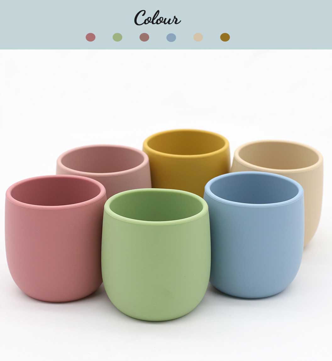 silicone baby cup customized colors