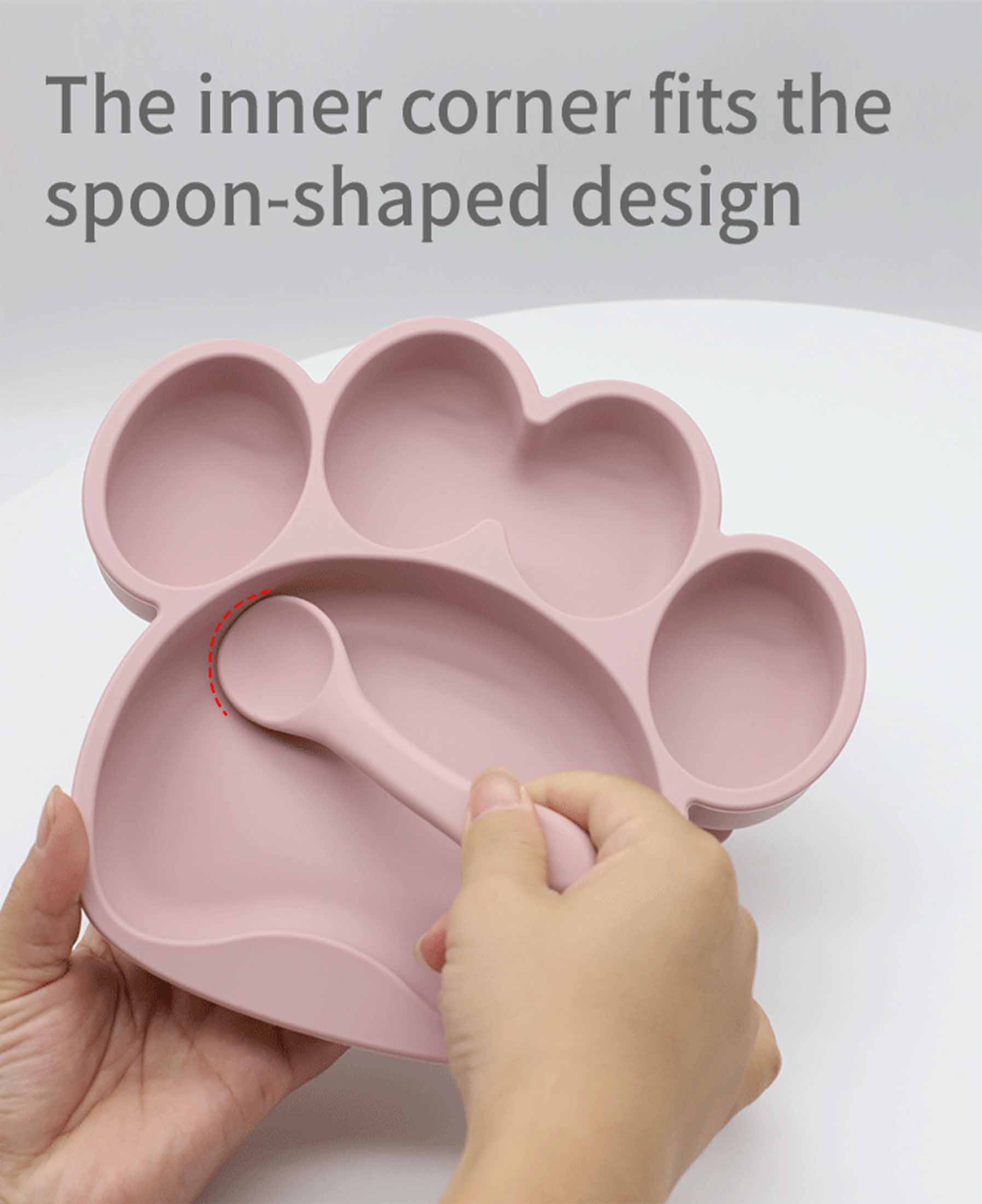 silicone plates for adults,Silicone Baby Bear's Paw Plate with Suction personalized