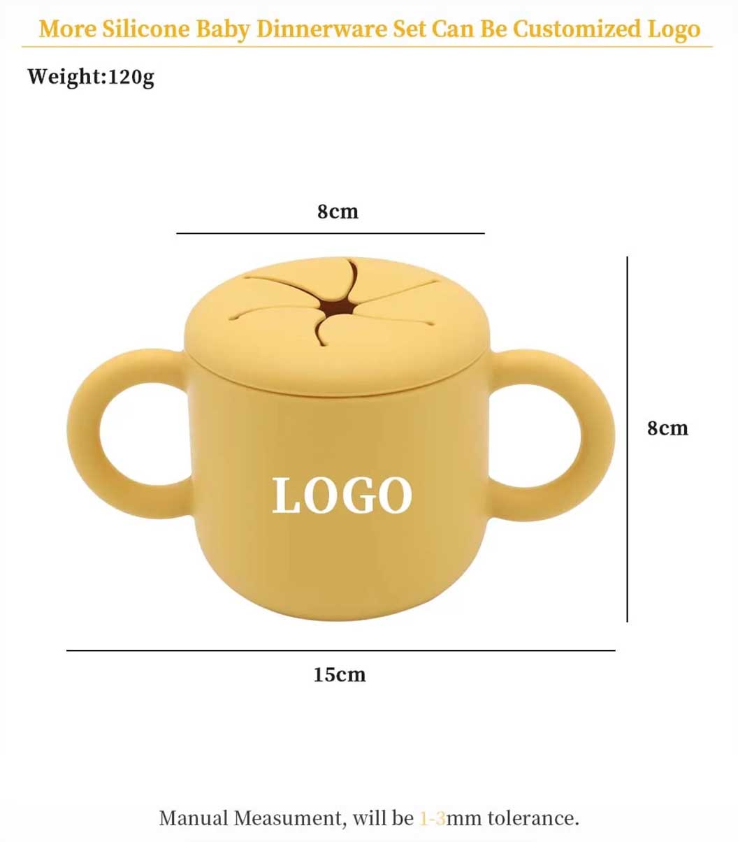 spill proof snack cup custom logo